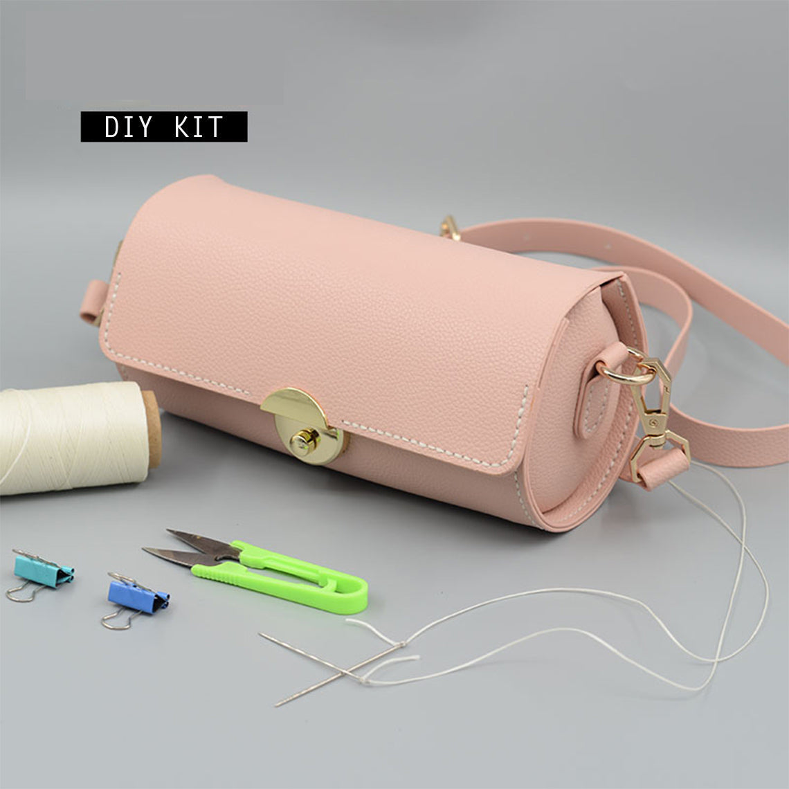 Vegan Leather Cylinder Bag DIY Kit - CUCUBIRD