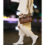 CUCUBIRD Leather Cylinder Satchel Top Handle Bag DIY Kit  