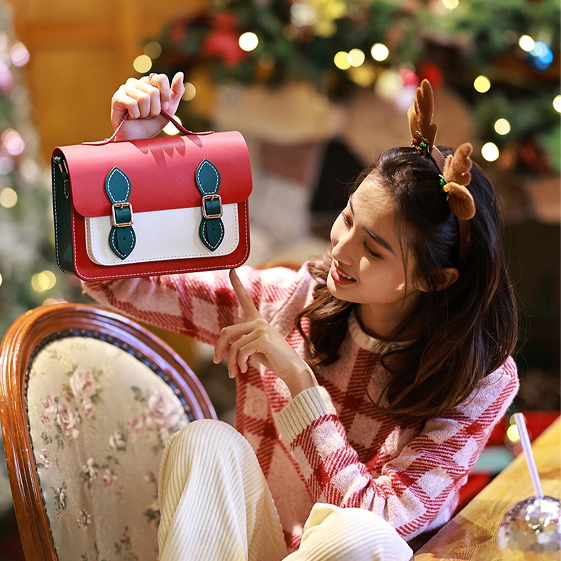 CUCUBIRD Lady Leather Fashion Crossbody Satchel Bag DIY Kit  