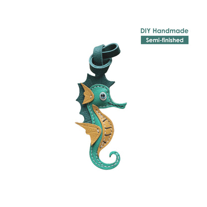 Sheep Leather Sea Horse Bag Charm DIY Kit - CUCUBIRD