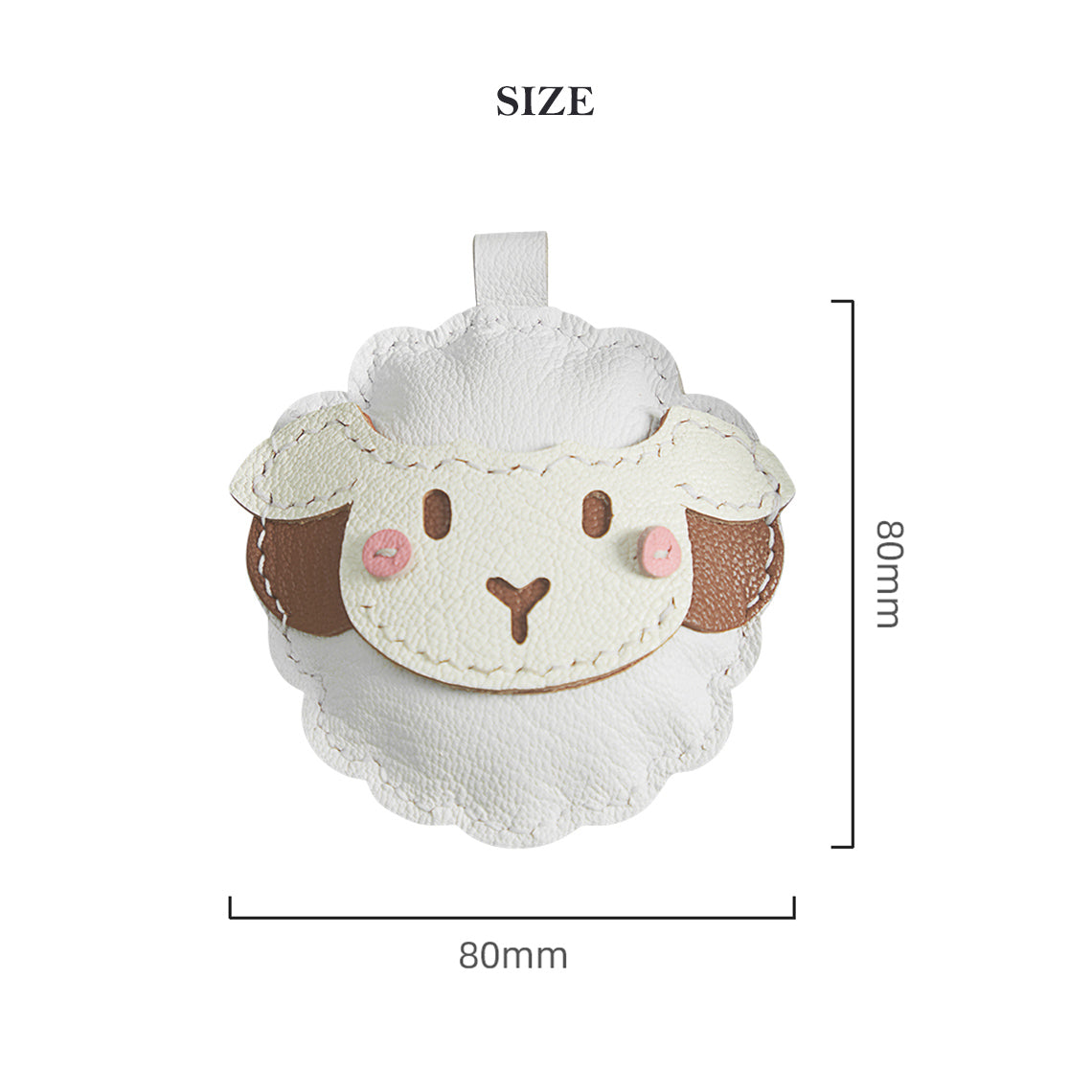 CUCUBIRD Sheep Leather Sheep Keychain DIY Kit  