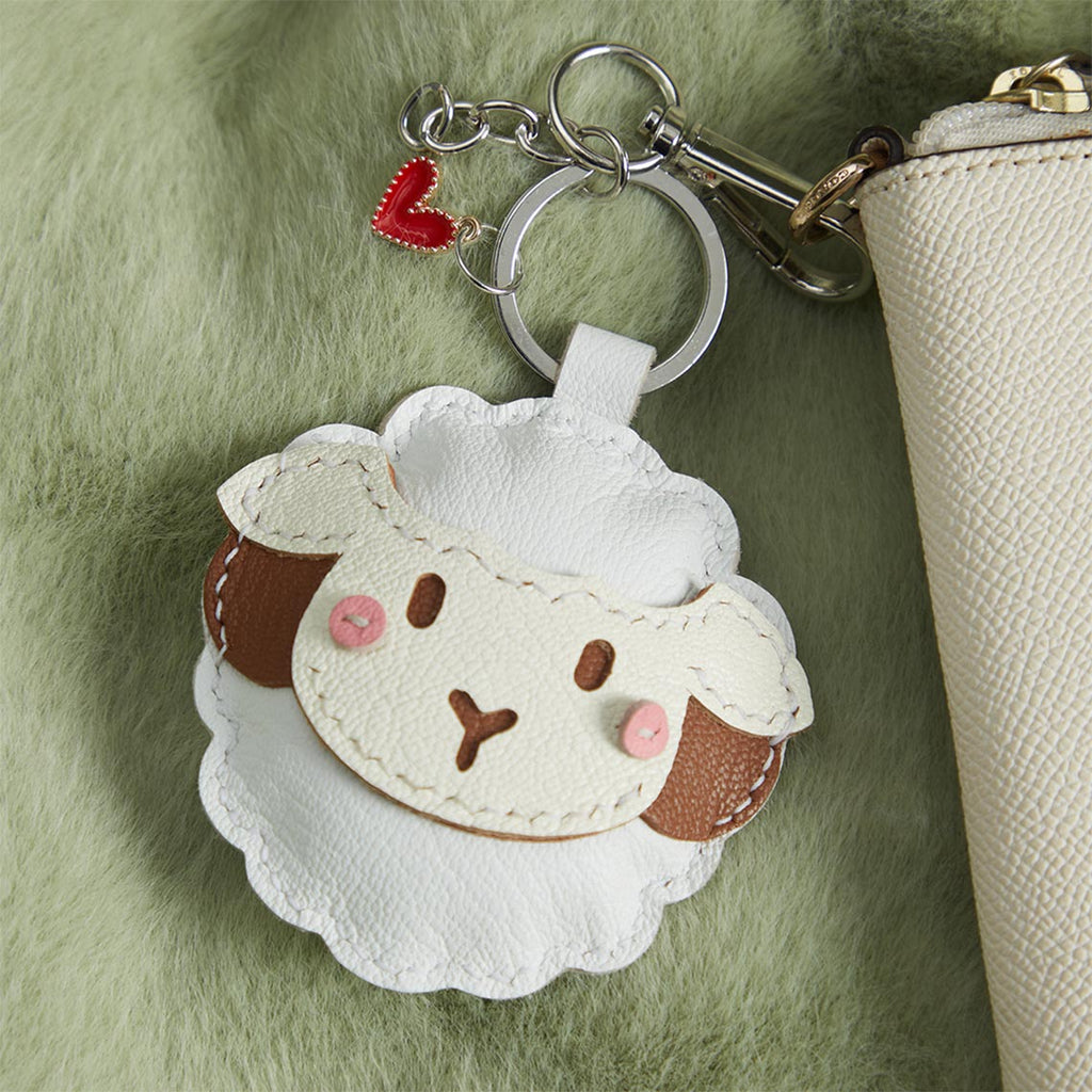 CUCUBIRD Sheep Leather Sheep Keychain DIY Kit  