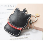 CUCUBIRD Sheep Leather Shiba Inu Dog Keychain DIY Kit  