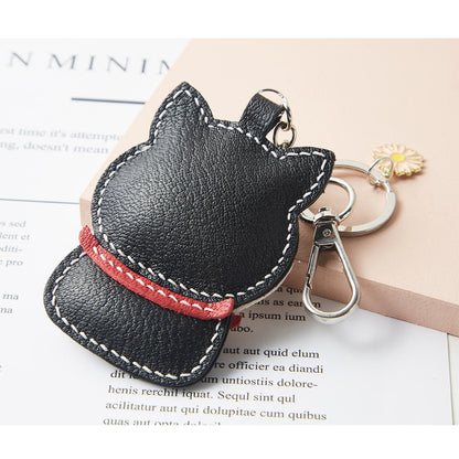 Sheep Leather Shiba Inu Dog Keychain DIY Kit - CUCUBIRD