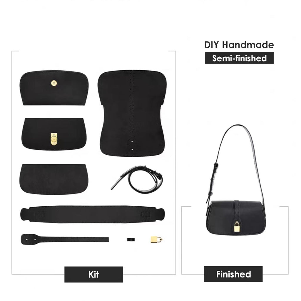CUCUBIRD Leather Lady Lock Shoulder Bag DIY Kit  
