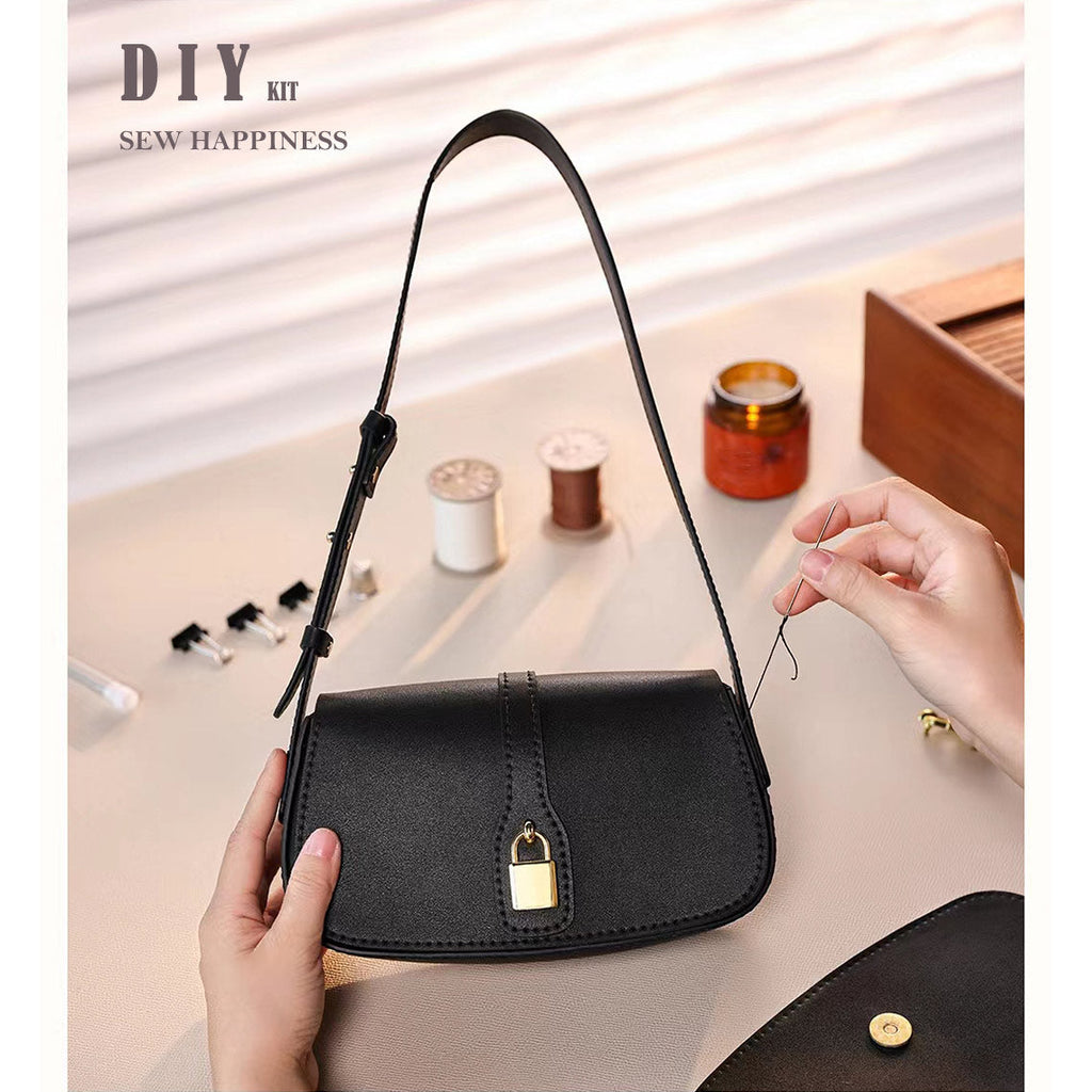 CUCUBIRD Leather Lady Lock Shoulder Bag DIY Kit  
