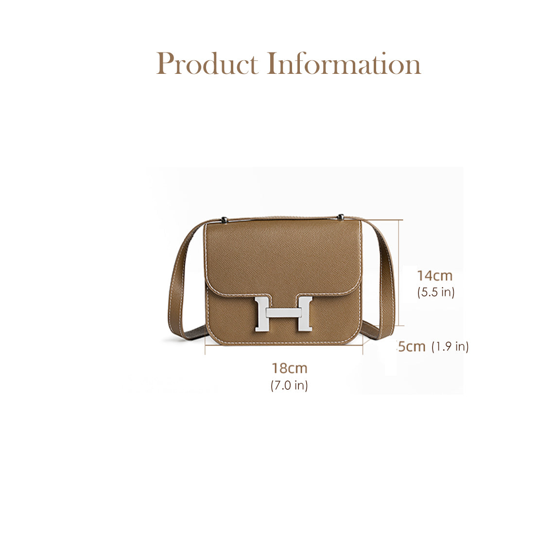 Leder quadratische Tofu Umhängetasche Constance Bag DIY Kit