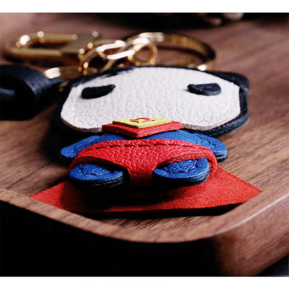 Sheep Leather Superman Keychain DIY Kit - CUCUBIRD