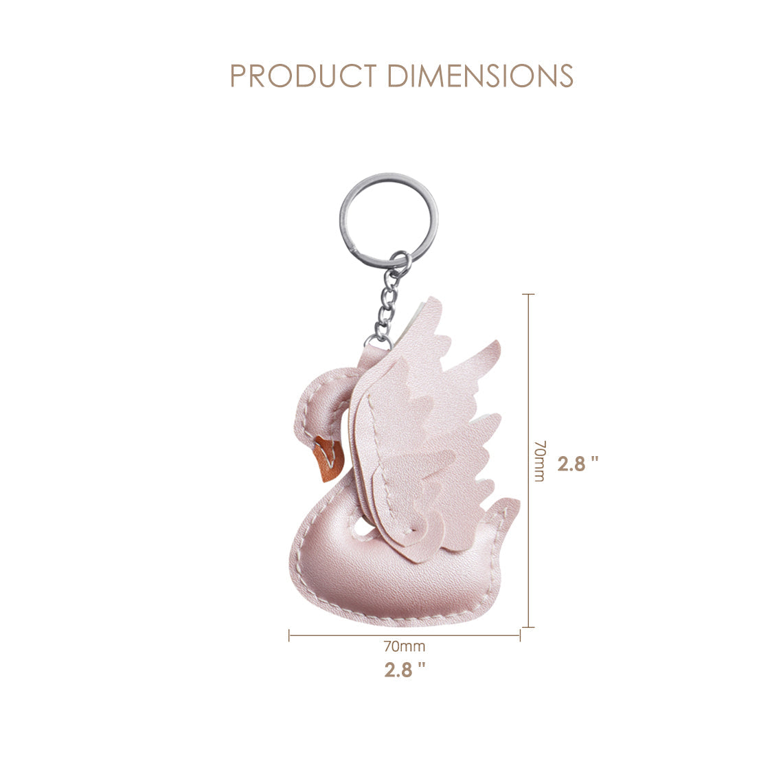 CUCUBIRD Leather Swan Bag Charm DIY Kit  