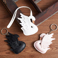 CUCUBIRD Leather Swan Bag Charm DIY Kit PU Leather / Black 