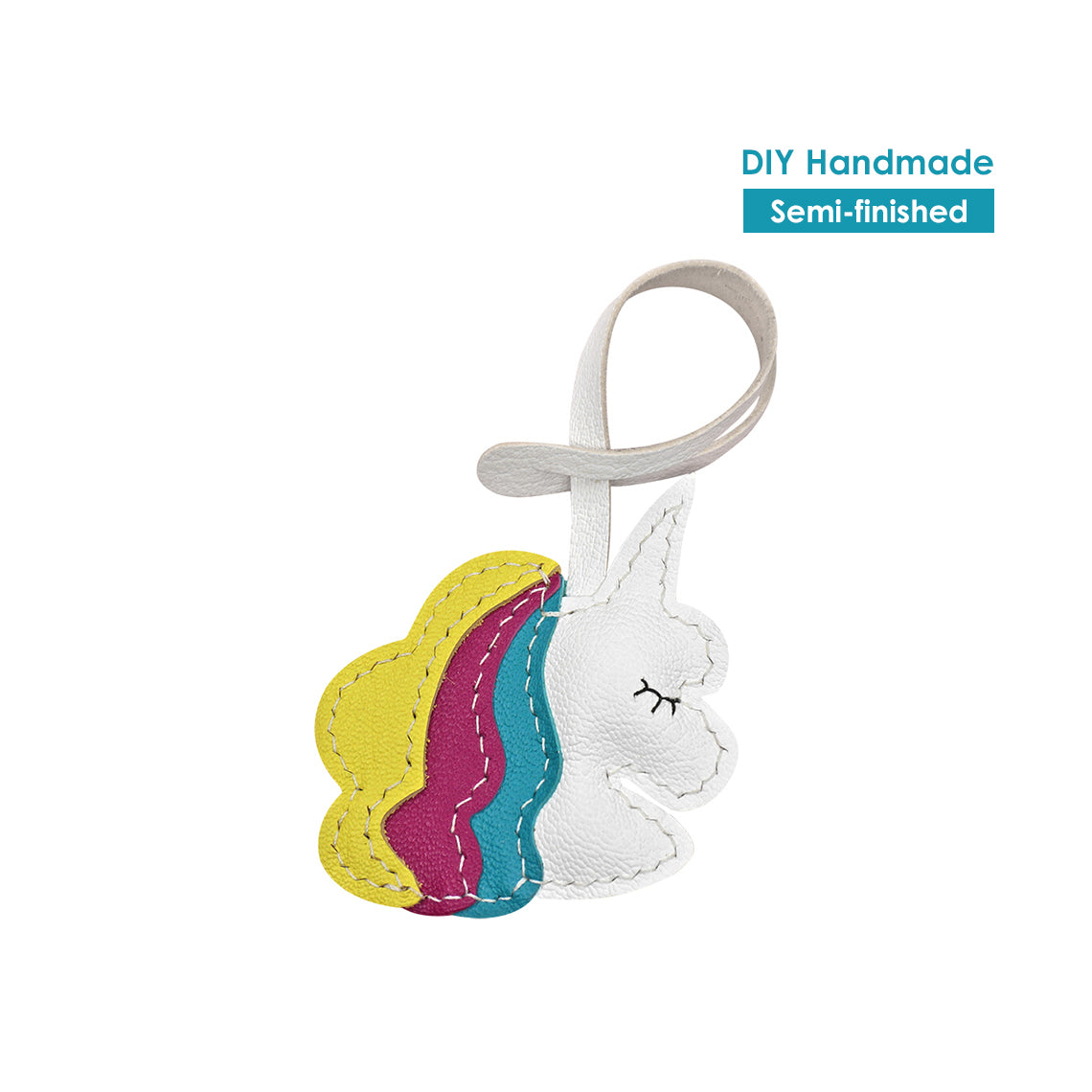 CUCUBIRD Leather Unicorn Bag Charm DIY Kit  