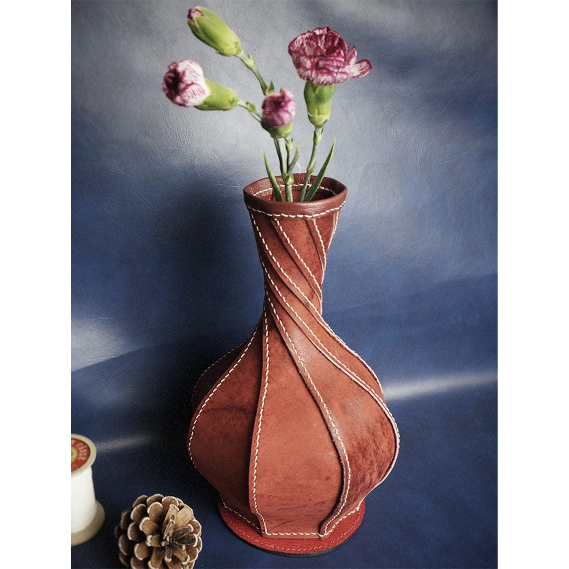 CUCUBIRD Homedecor Leather Vase DIY Kit  