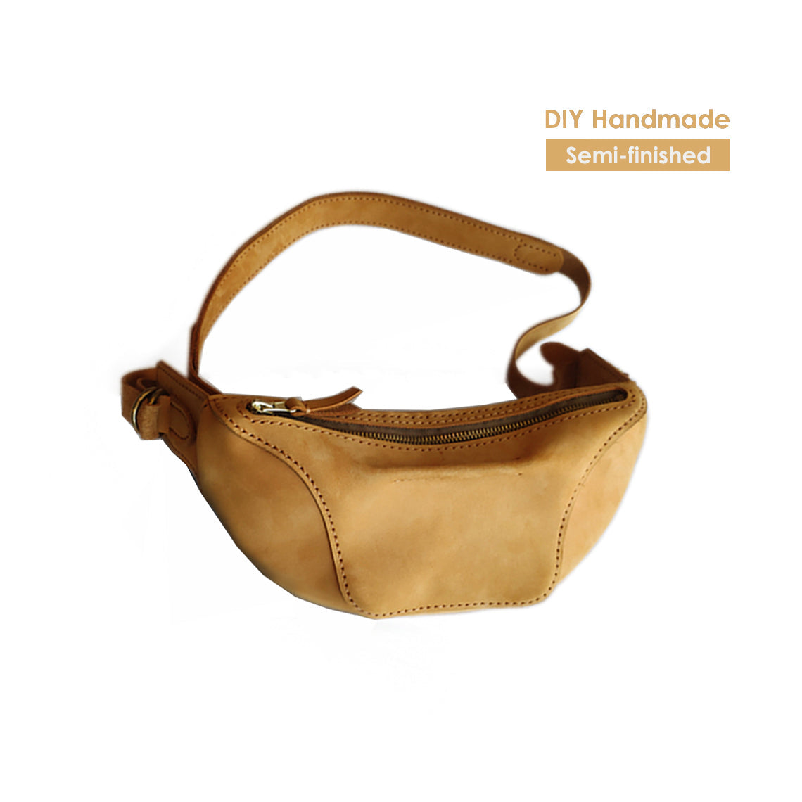 CUCUBIRD Nubuck Leather Fanny Pack Bum Bag DIY Kit  
