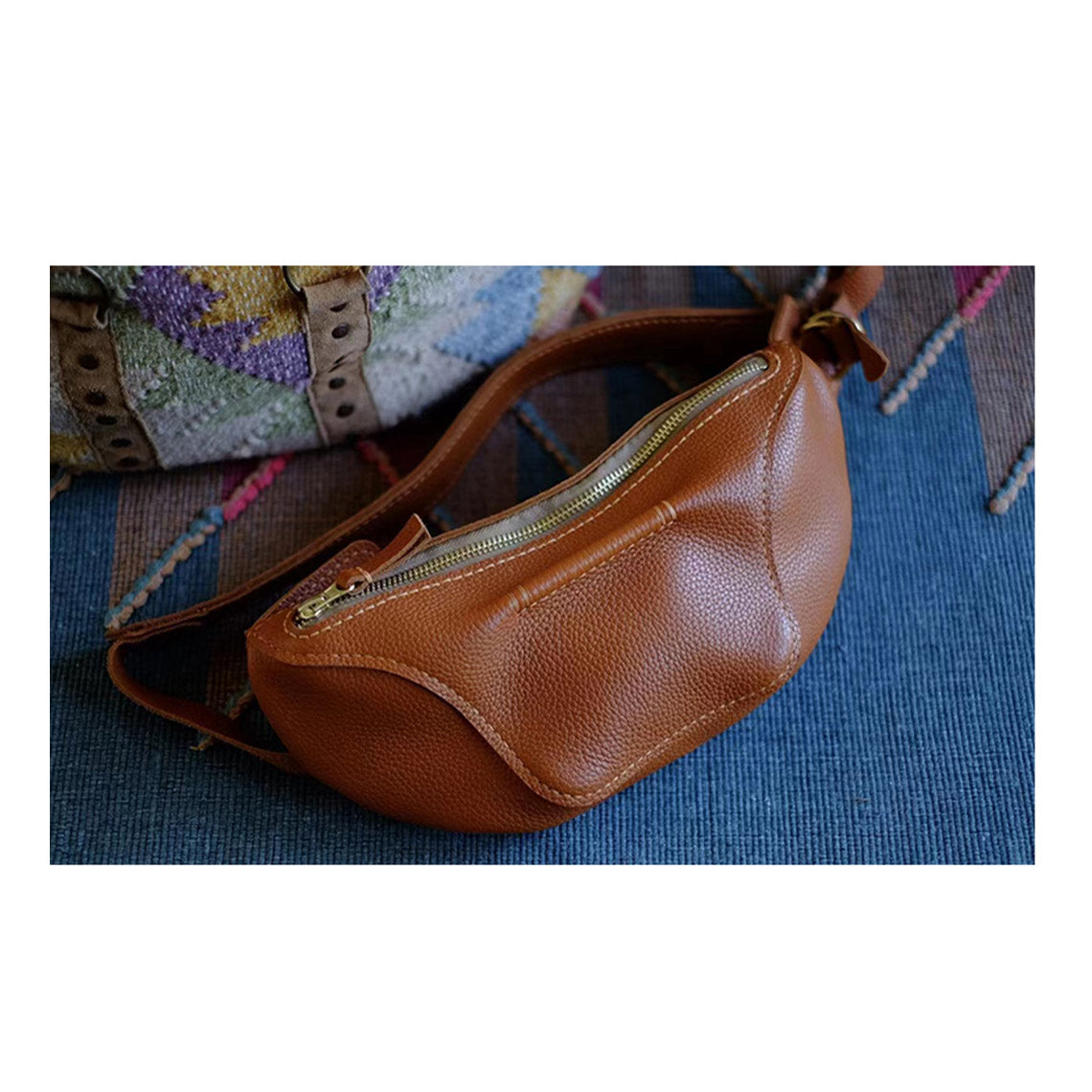 CUCUBIRD Full Grain Leather Fanny Pack Waist Bag DIY Kit  