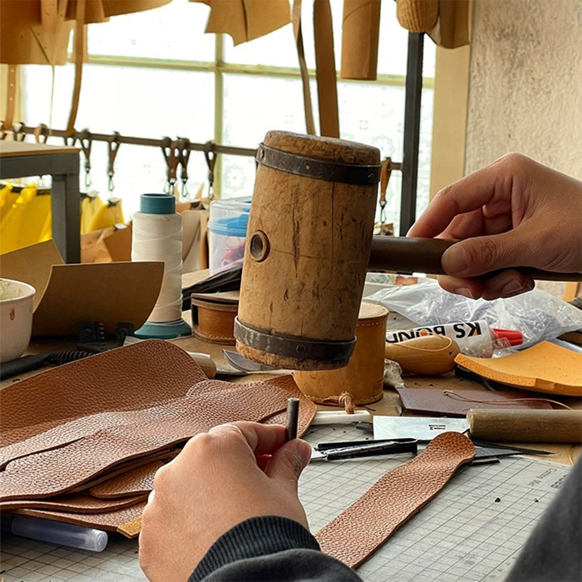 Full Grain Leather Fanny Pack Waist Bag DIY Kit - CUCUBIRD