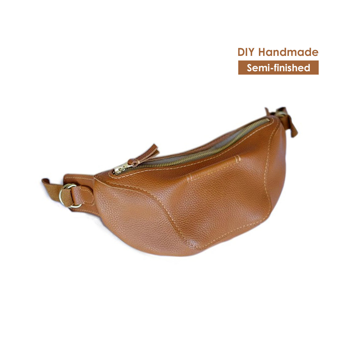 Full Grain Leather Fanny Pack Waist Bag DIY Kit - CUCUBIRD