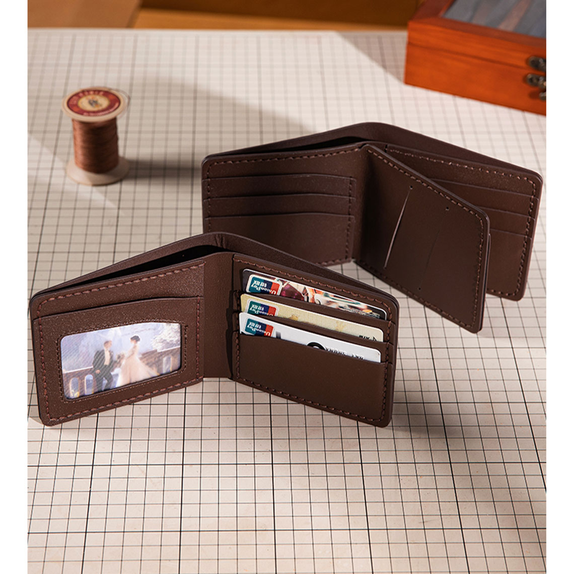 CUCUBIRD Men Leather Wallet DIY Kit  