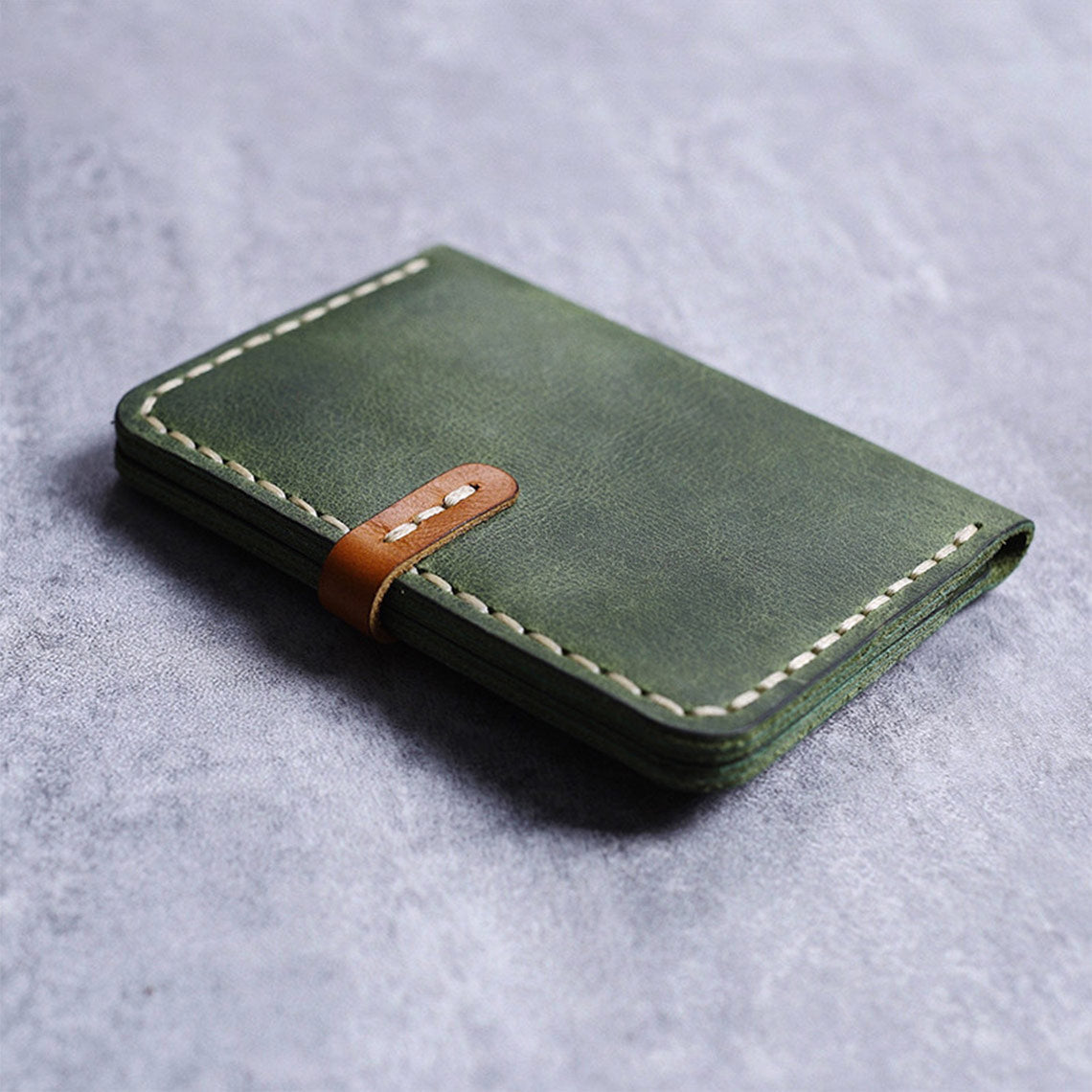 Full Grain Leather Slim Card Holder DIY Kit