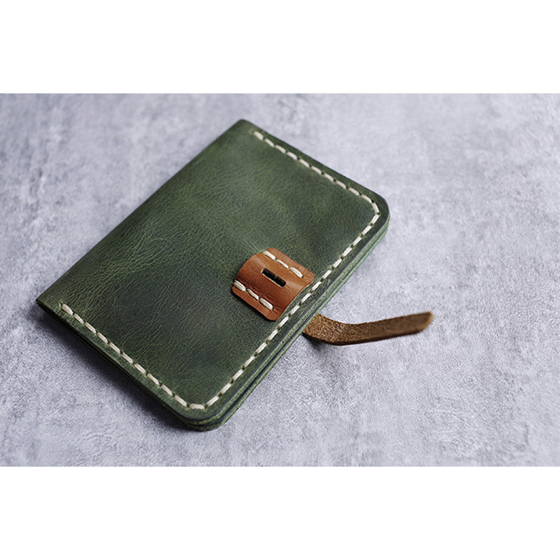 CUCUBIRD Full Grain Leather Slim Card Holder DIY Kit  
