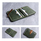 CUCUBIRD Full Grain Leather Slim Card Holder DIY Kit  