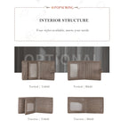 CUCUBIRD Top Grain Leather Grey Men's Wallet DIY Kit  